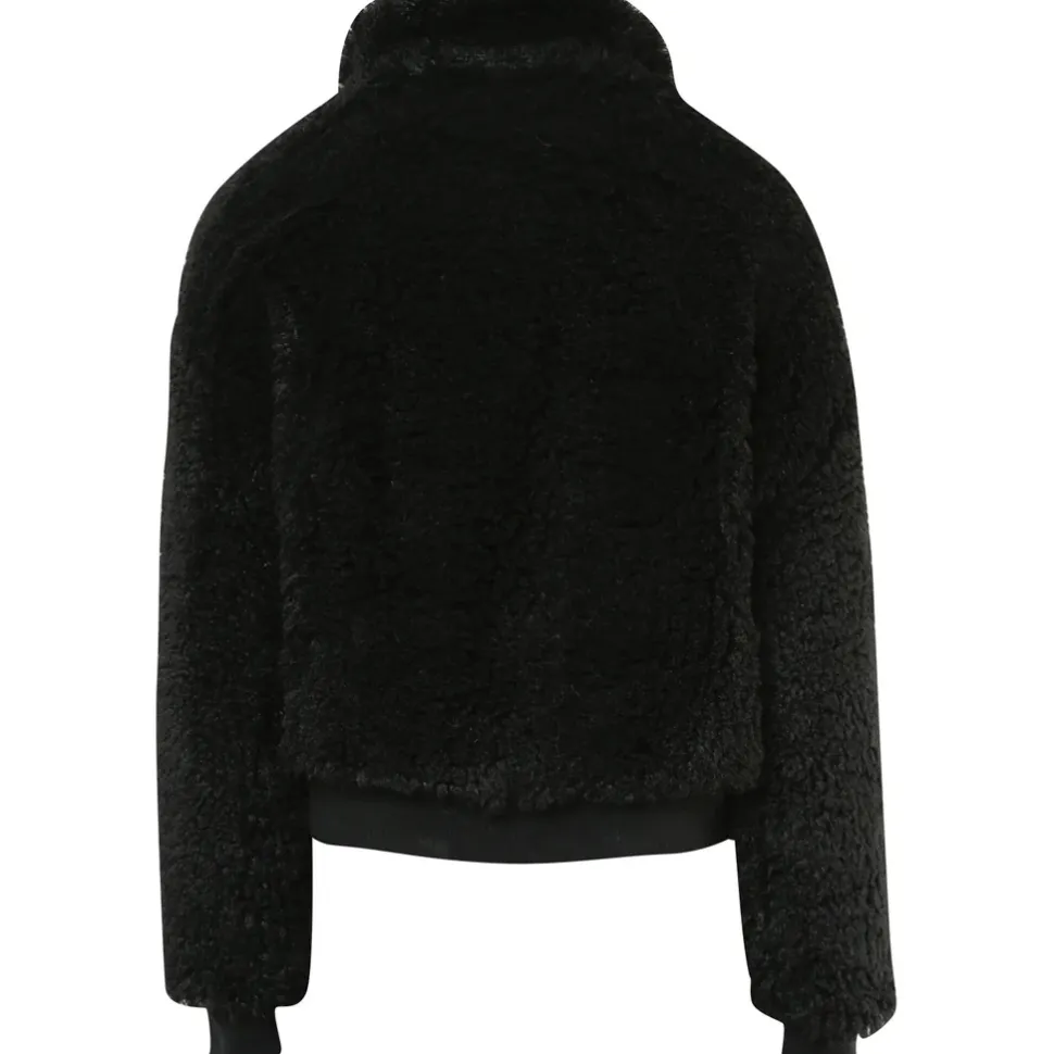 Veste Peau Mouton Courte Noir