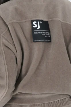 Veste Polaire Oversize Beige Fonce