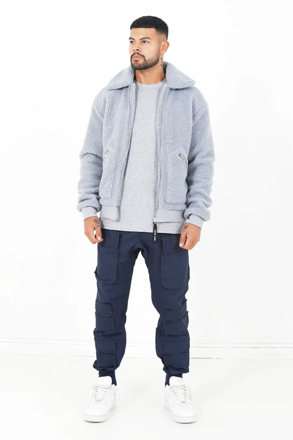 Veste Sherpa Cosy Gris