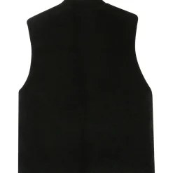 Veste Sherpa Sans Manches Noir