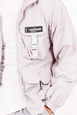 Veste Tactique Multipoche Gris Taupe