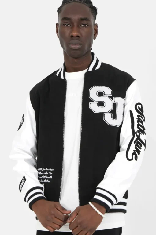 Veste Tete De Mort Universitaire Noir