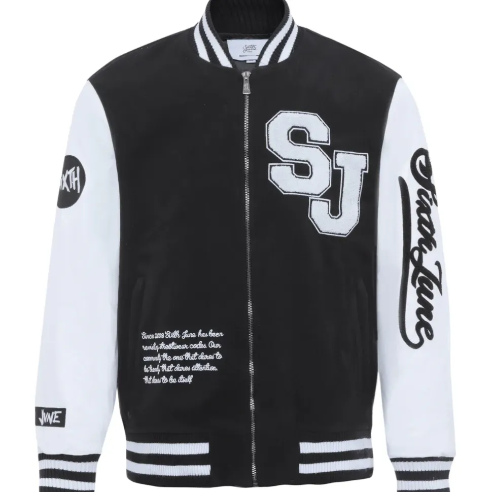 Veste Tete De Mort Universitaire Noir