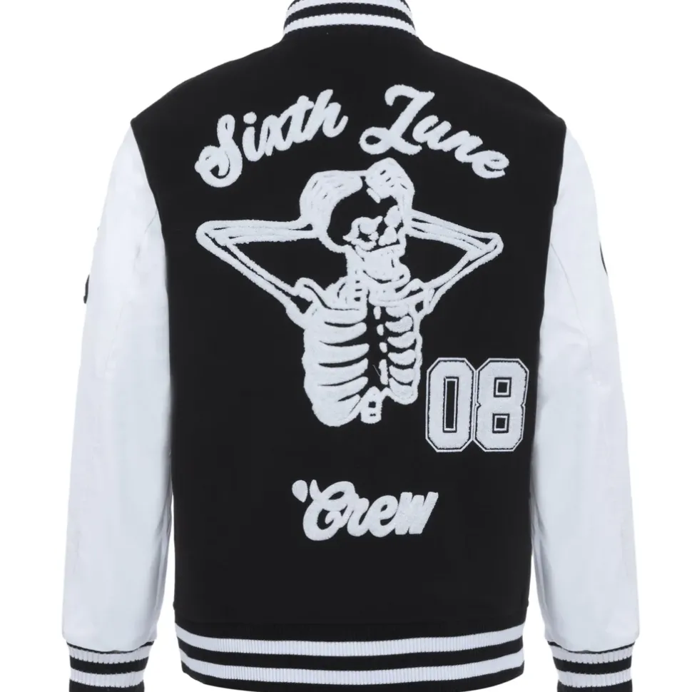 Veste Tete De Mort Universitaire Noir