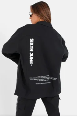 Veste Travail Oversize Noir