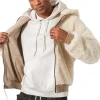 Veste Velours Sherpa Reversible Beige